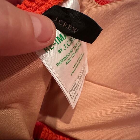 J. Crew Textured Convertible Scrunchie Sweetheart Bikini Top Sz‎ XXL NEW - Picture 5 of 7